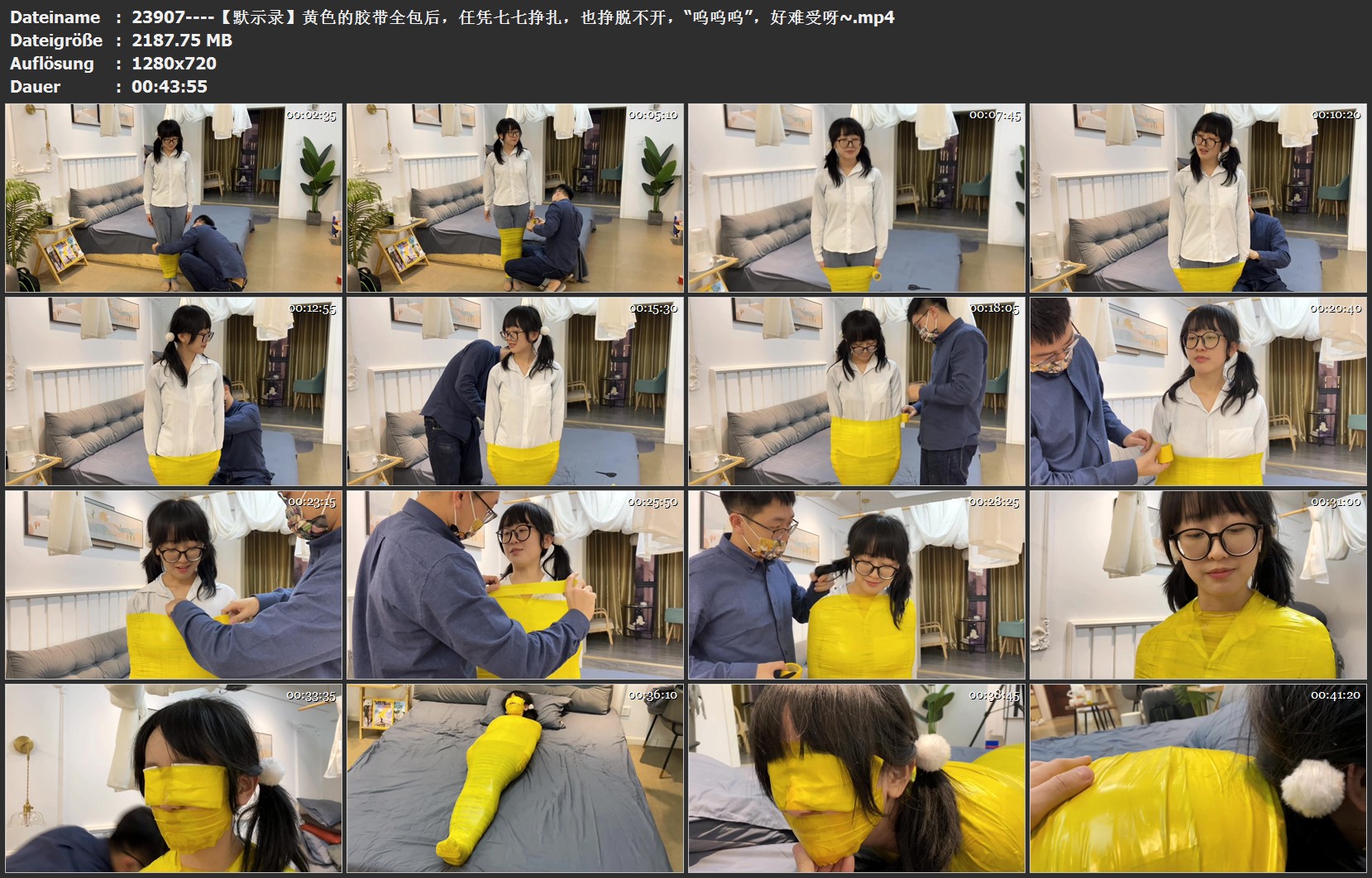 23907----【默示录】黄色的胶带全包后，任凭七七挣扎，也挣脱不开，“呜呜呜”，好难受呀~.jpg