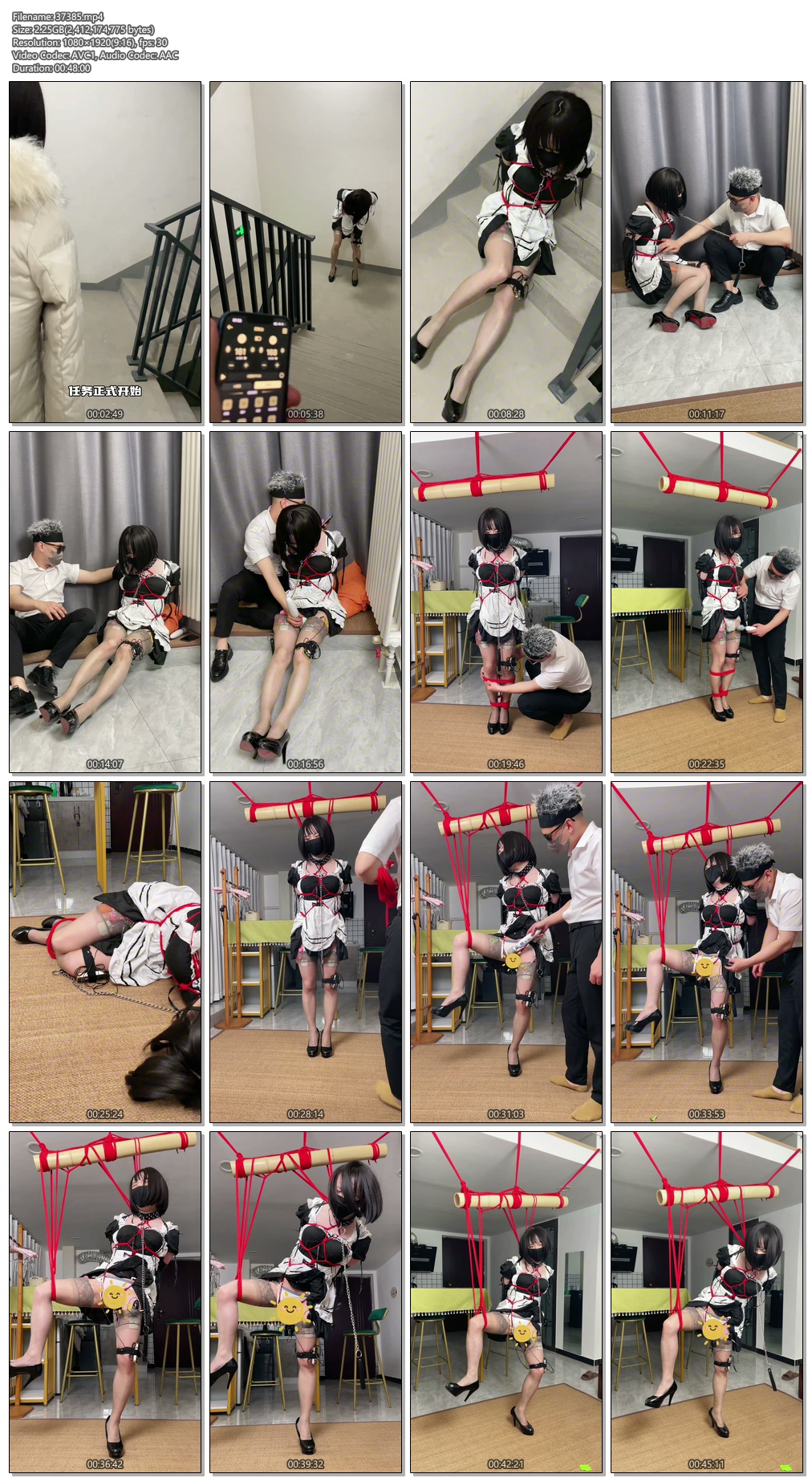 37385----【糖糖工作室】可爱伪娘约拍，外出羞耻任务，室内单腿吊绑强制榨汁，AV棒 电.jpg
