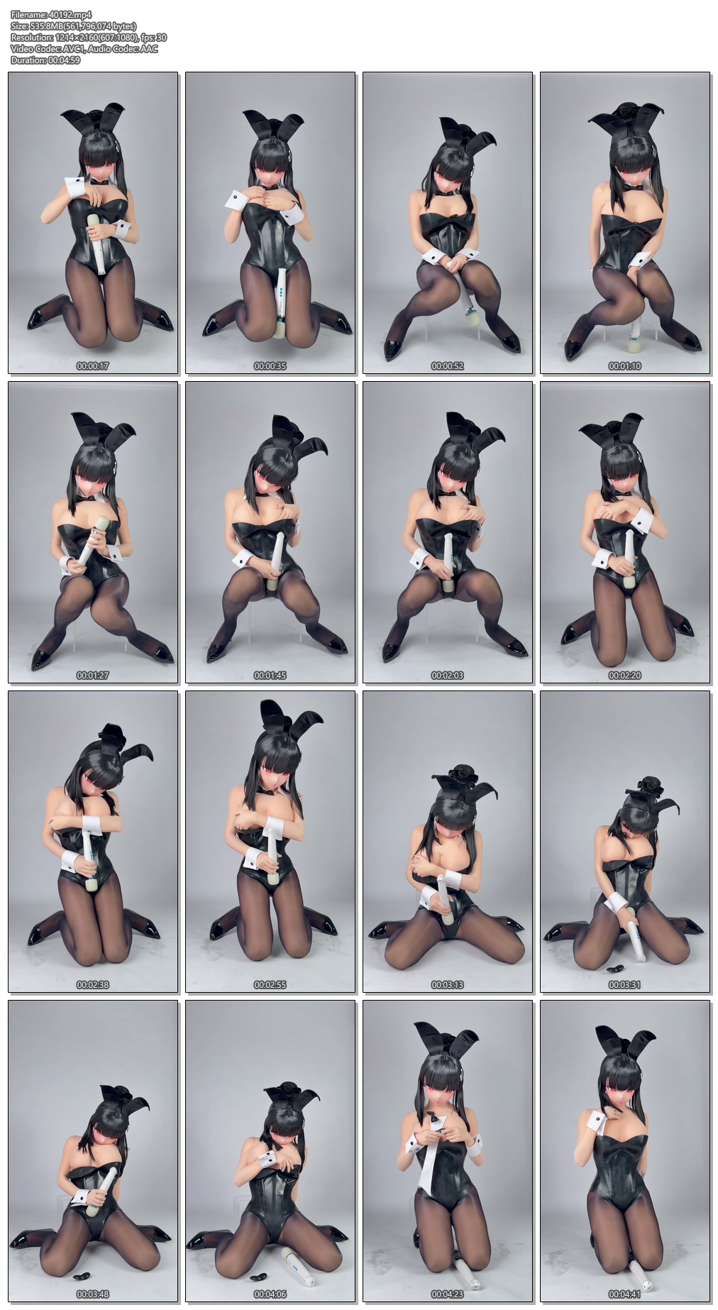 40192----【zentai】（ 油亮黑丝邪魅兔女郎自嗨 ）.jpg