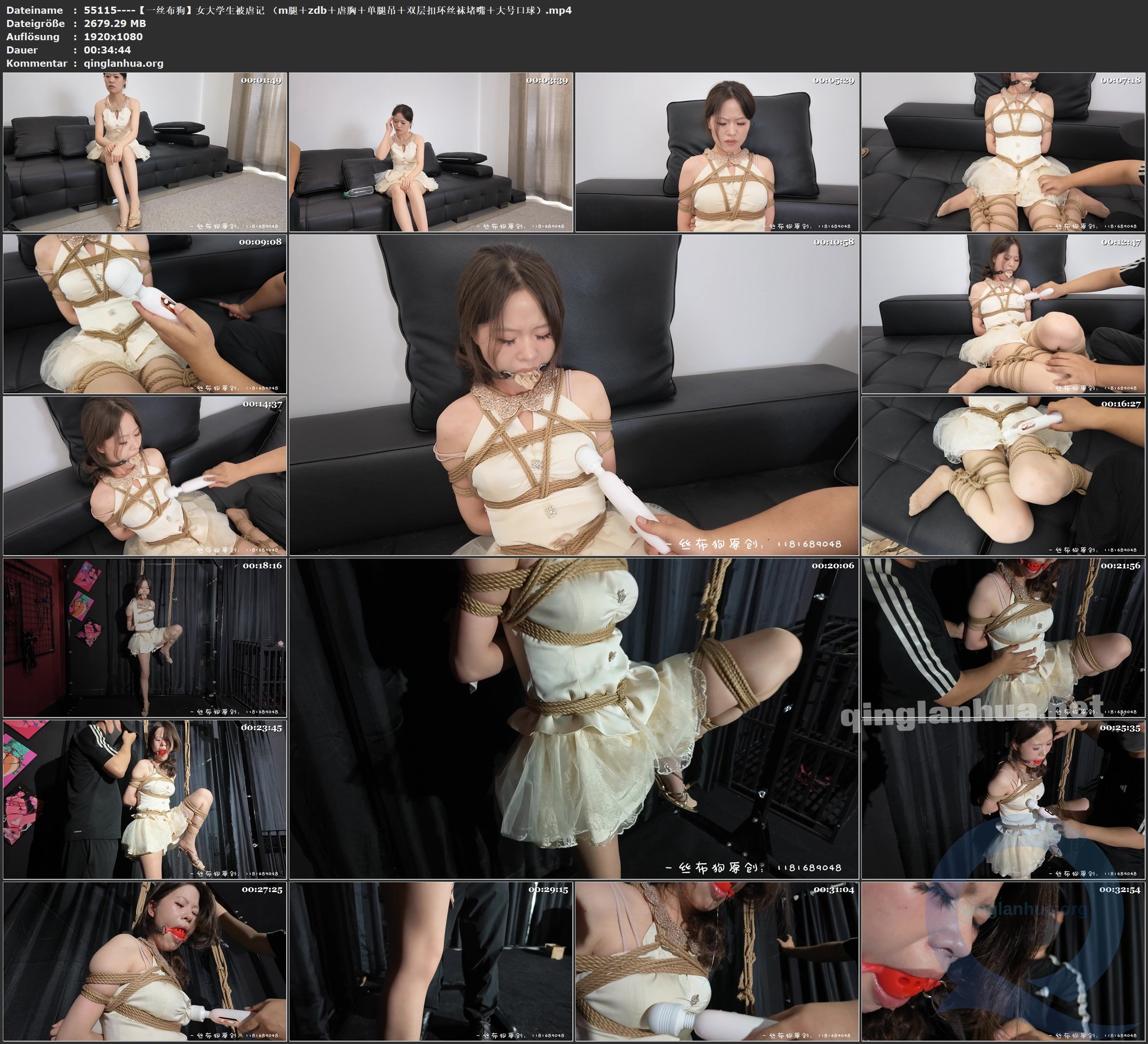55115----【一丝布狗】女大学生被虐记 （m腿＋zdb＋虐胸＋单腿吊＋双层扣环丝袜堵嘴＋.jpg