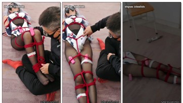 【惩戒学园】惩戒申鹤下 耽误比赛成绩的赛车女郎申鹤，被变态老司机蛇缚捆在地上，玩弄黑丝小jio，跳单TK 双重跳单攻击 附加强膏震动梆 欲仙欲死中，被变态套上塑料袋和透明黑丝 缺氧...