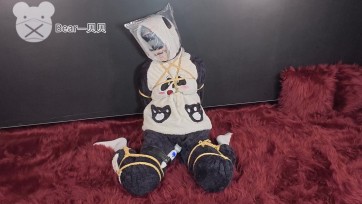 【贝贝熊原创】惊！因为一时的疏忽大意被小熊偷袭塞进去了！【真空袋强高play之报复贝贝系列】