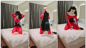 【Lustdoll】红胶修女带上胶化口塞晴三