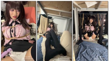 【夜之城工作室】诱骗舍友当地雷妹，发现他太可爱了直接捆起来调教