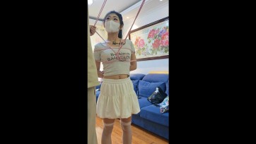 【墨色】思思短裙白丝日式捆绑