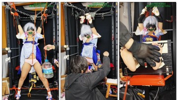 【时绳（生）】神里绫华cos，蛋蛋加内置玩具，水桶吊，股绳吊，足枷加各种道具虐可爱小脚，玩具特写社保！！！