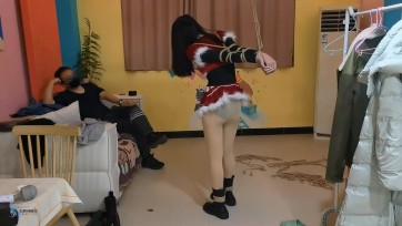 【JS】【沐兮】直臂捆绑圣诞女郎/短靴/抚摸/鞭打