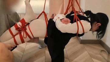 【小自白】白丝、伪娘、罚站、吊缚、撸管、玩弄，最后在连连娇喘中发射