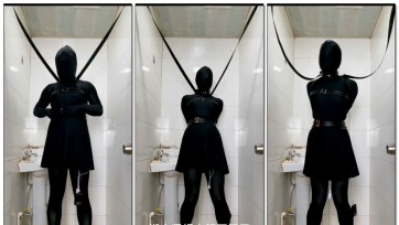 【自缚小伪娘】小伪娘自缚之逃出黑暗洗手间（含捆绑全程）