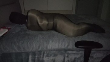 【clll】自缚丝袜全包木乃伊，挑战单人极限