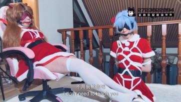 【BadCat】【明日香（妙妙）X绫波丽（咲希）】【剧情字幕】【猥琐摄影诱骗两名coser美女体验绳缚摄影 之后将两人捆绑玩弄】【迷晕 紧缚 挠痒 SP 马油袜堵嘴 蒙眼 墙高】