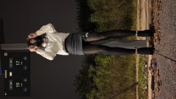 【Sub咔咔】户外OL项圈郊狼背铐在路牌杆子上SubM